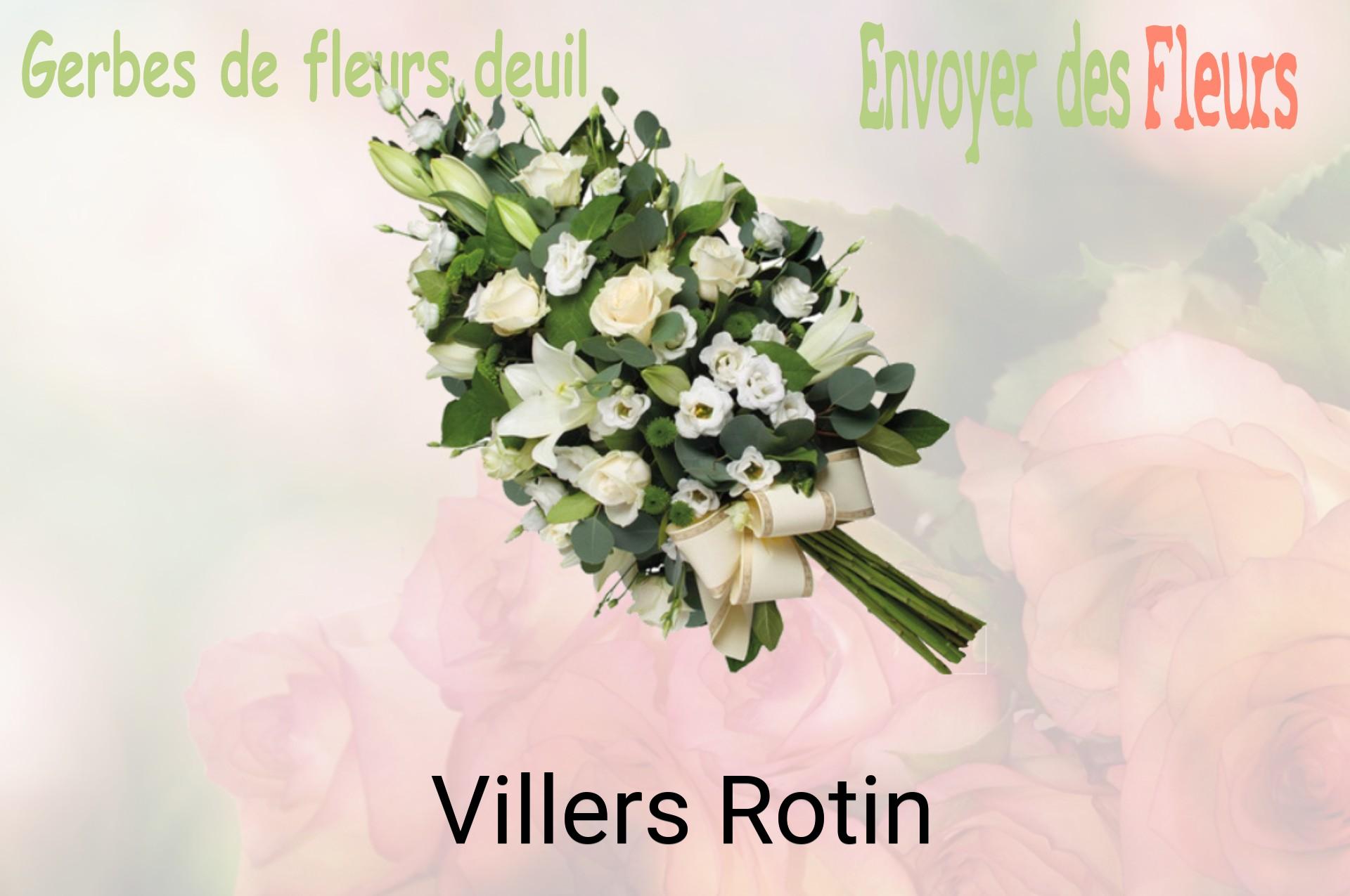 Gerbe de fleurs de deuil livrée à Villers-Rotin